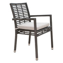 Panama Jack Outdoor Graphite Stackable Arm Chair