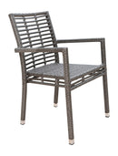 Panama Jack Outdoor Graphite Stackable Arm Chair