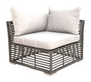 Panama Jack Outdoor Graphite Modular Corner Unit with Cushions