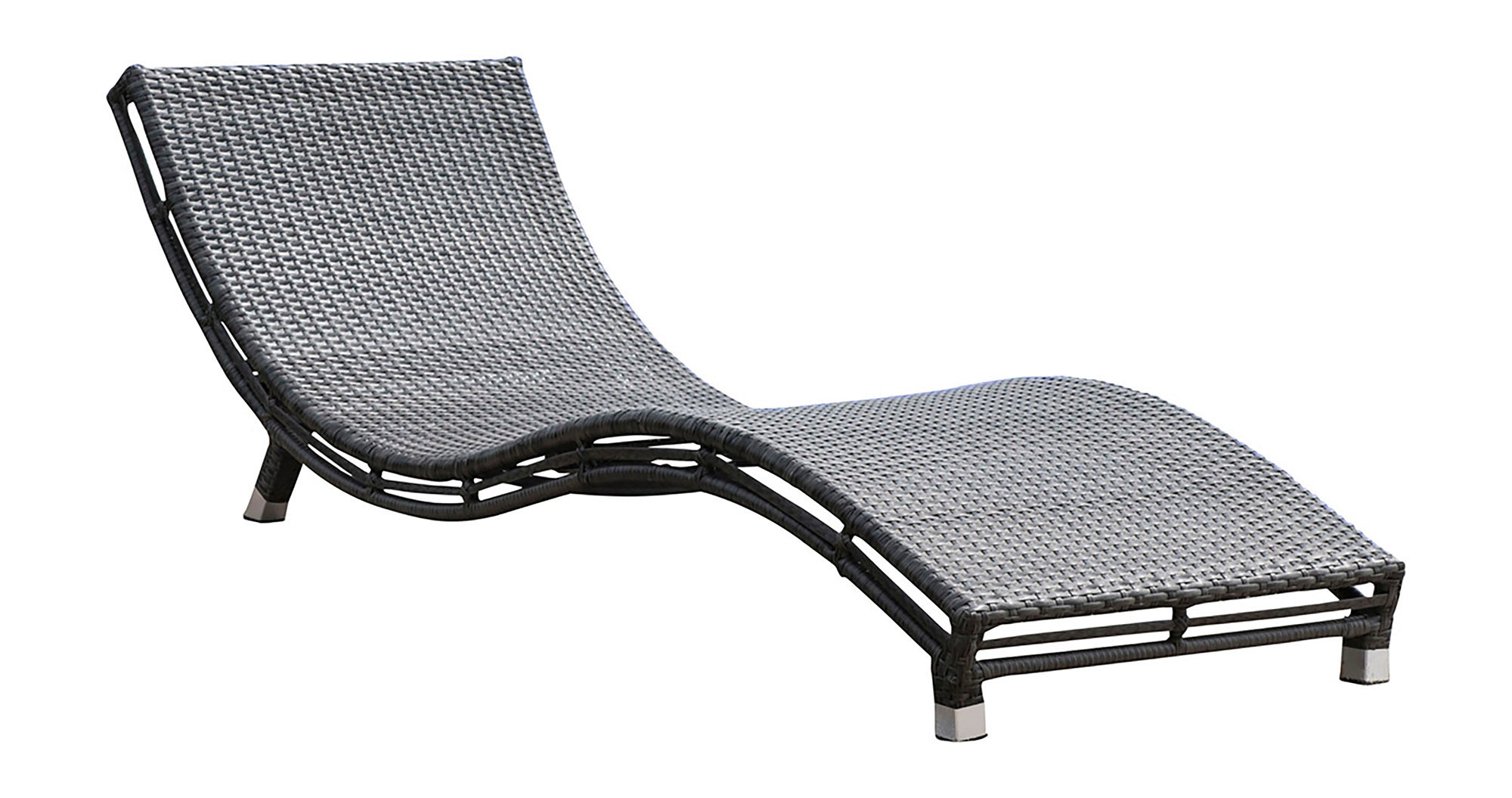Panama Jack Outdoor Graphite Curve Chaise Lounge