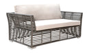 Panama Jack Outdoor Graphite Loveseat with Cushions