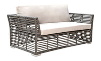Panama Jack Outdoor Graphite Loveseat with Cushions
