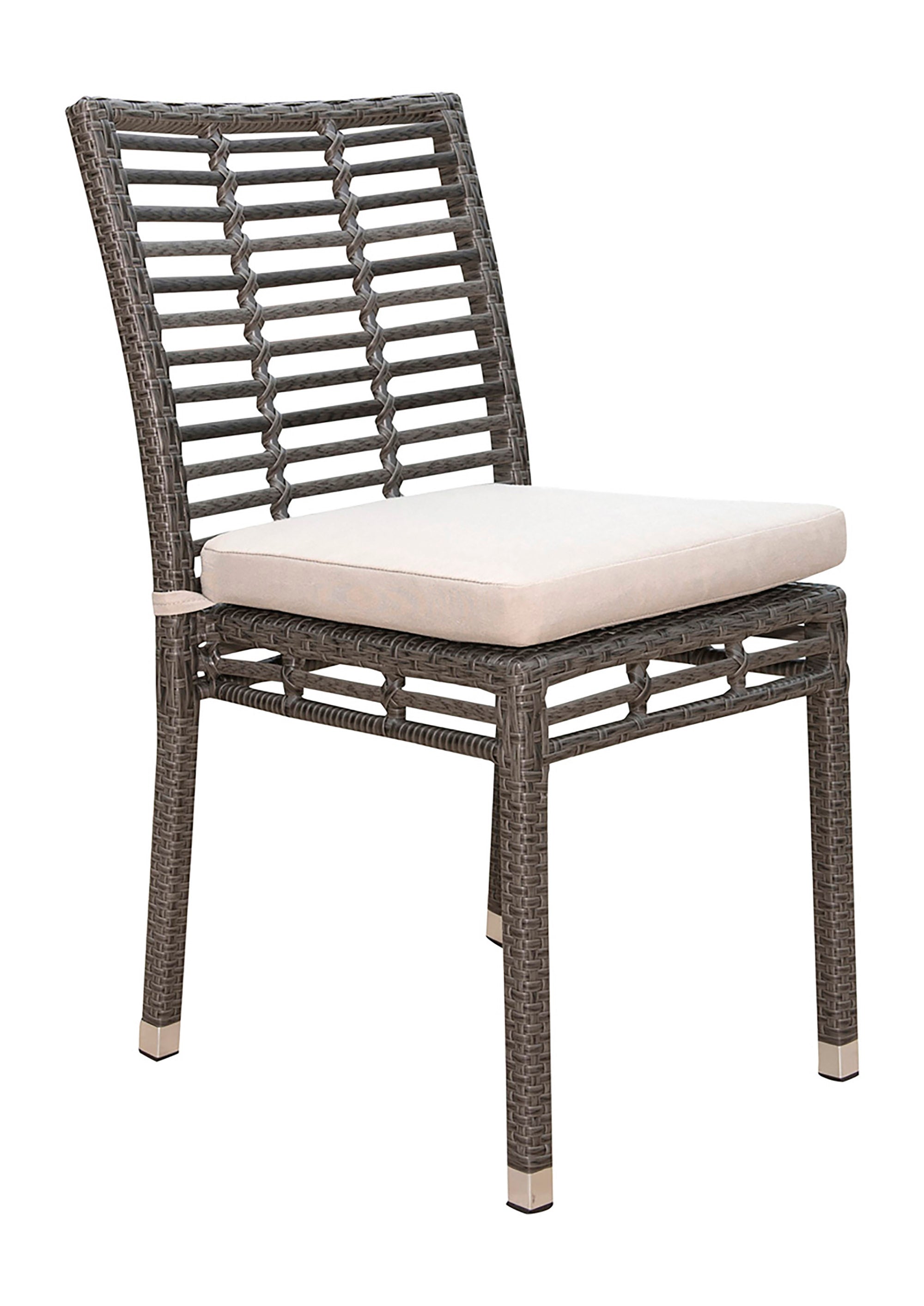 Panama Jack Outdoor Graphite Stackable Side Chair