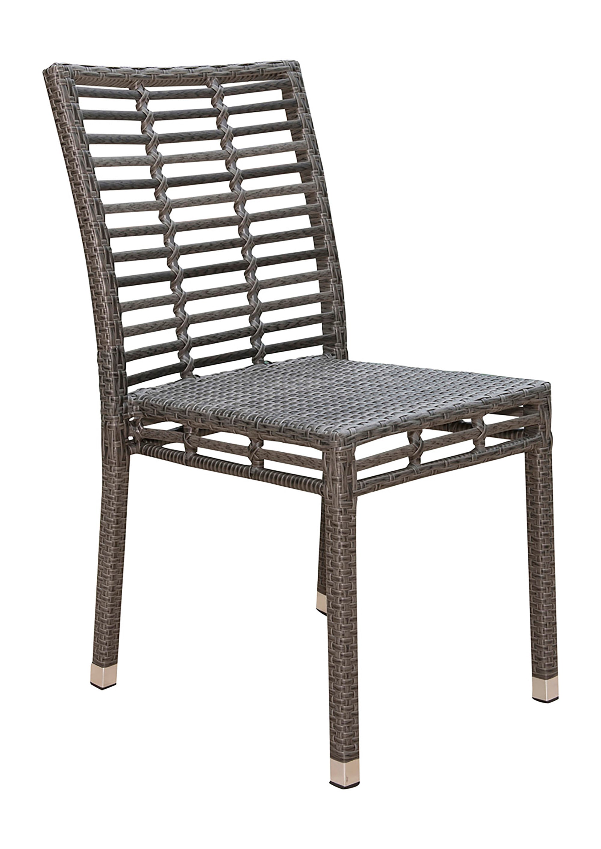 Panama Jack Outdoor Graphite Stackable Side Chair