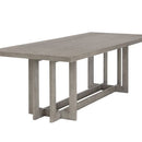 Sunpan Disera Dining Table 96'' in Ash Grey / Dark Brown / Natural