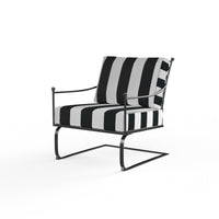 Sunset West Provence Wrought Iron Club Rocker with Cushion