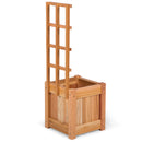 All Things Cedar 12w x 12d x 13h Set of 2 Planter Box's with Trellis