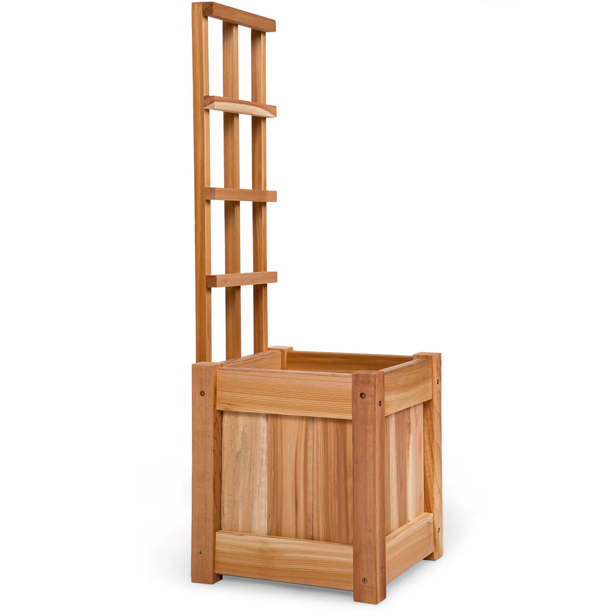 All Things Cedar 12w x 12d x 13h Set of 2 Planter Box's with Trellis