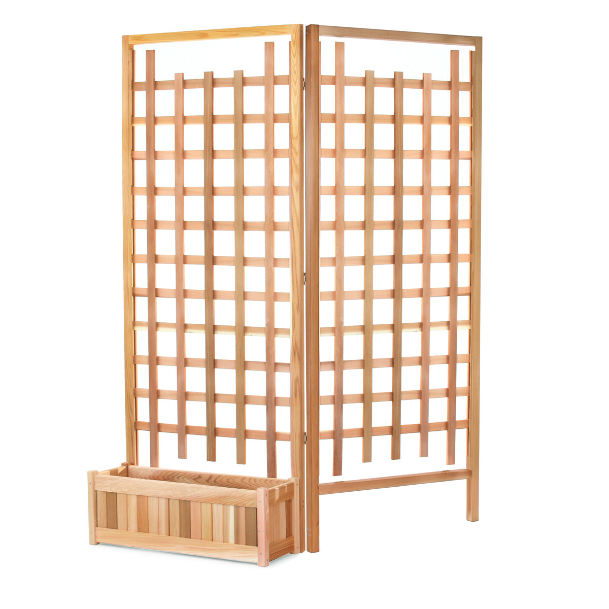 All Things Cedar 30" Planter Box & Trellis Privacy Screens