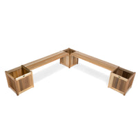 All Things Cedar 3/5-Piece Planter Bench Set