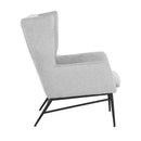 Sunpan Kasen Lounge Chair Belfast Heather Grey / Belfast Navy