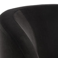 Sunpan Peggy Swivel Lounge Chair Giotto Cabernet / Giotto Shale Grey