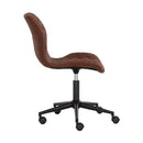 Sunpan Lyla Office Chair Black in Antique Brown / Antique Grey