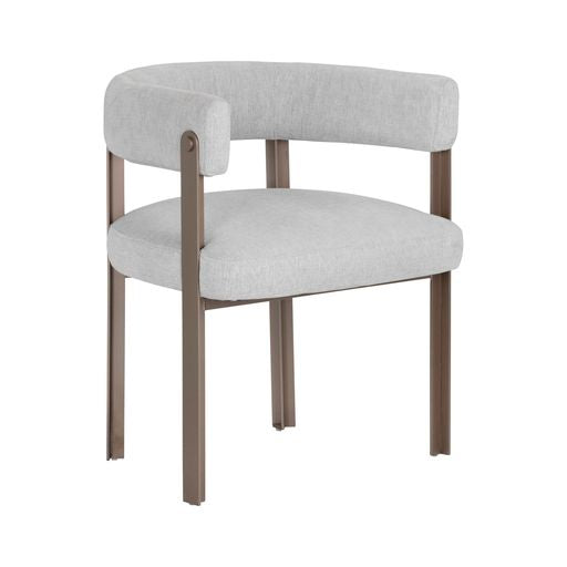 Sunpan Sheila Dining Armchair - Hemingway Marble