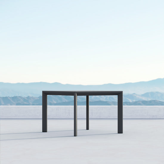 Azzurro Living Porto 43 Dining Table - White / Charcoal