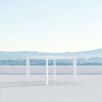 Azzurro Living Porto 43 Dining Table - White / Charcoal