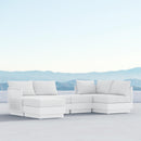 Azzurro Living Porto Sectional Sofa In Matte White/Charcoal Aluminum Frame - Build Your Own