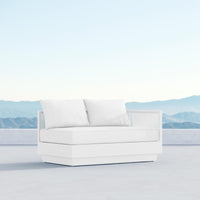 Azzurro Living Porto Sectional Sofa In Matte White/Charcoal Aluminum Frame - Build Your Own