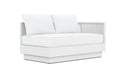 Azzurro Living Porto Sectional Sofa In Matte White/Charcoal Aluminum Frame - Build Your Own