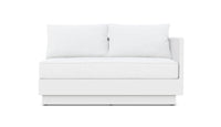 Azzurro Living Porto Sectional Sofa In Matte White/Charcoal Aluminum Frame - Build Your Own