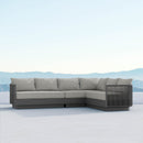 Azzurro Living Porto Sectional Sofa In Matte White/Charcoal Aluminum Frame - Build Your Own