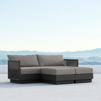 Azzurro Living Porto Sectional Sofa In Matte White/Charcoal Aluminum Frame - Build Your Own