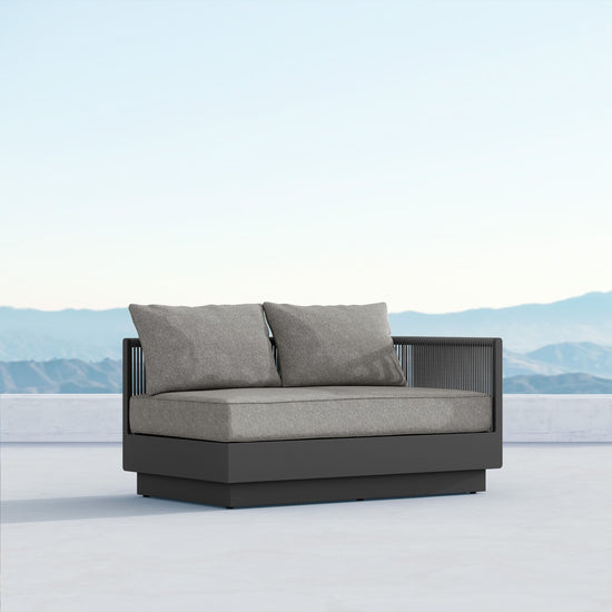 Azzurro Living Porto Sectional Sofa In Matte White/Charcoal Aluminum Frame - Build Your Own