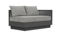 Azzurro Living Porto Sectional Sofa In Matte White/Charcoal Aluminum Frame - Build Your Own