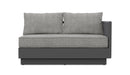 Azzurro Living Porto Sectional Sofa In Matte White/Charcoal Aluminum Frame - Build Your Own