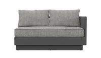 Azzurro Living Porto Sectional Sofa In Matte White/Charcoal Aluminum Frame - Build Your Own