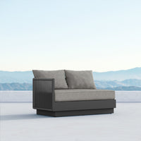 Azzurro Living Porto Sectional Sofa In Matte White/Charcoal Aluminum Frame - Build Your Own