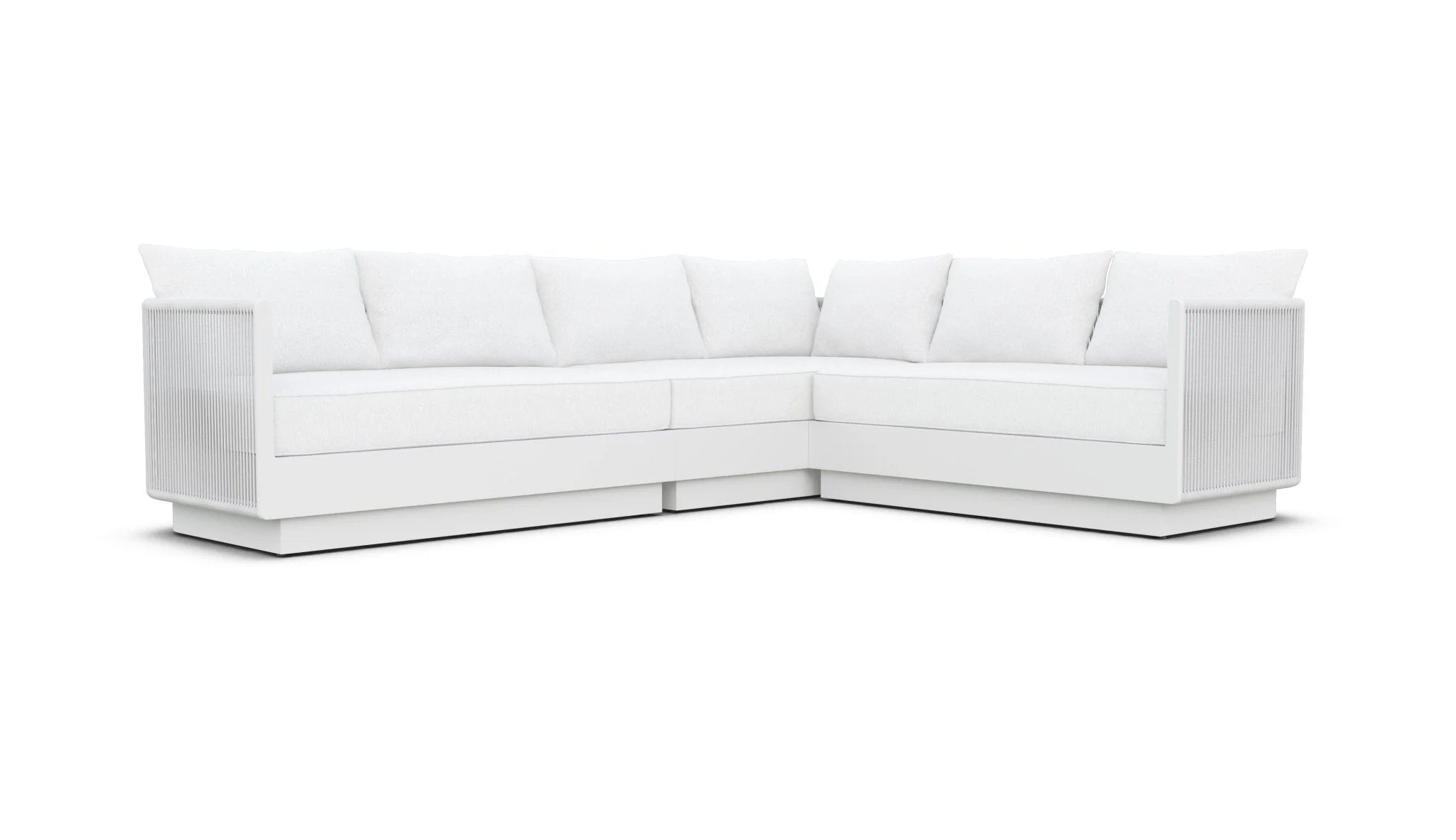 Azzurro Living Porto Sectional in White - Build Your Own