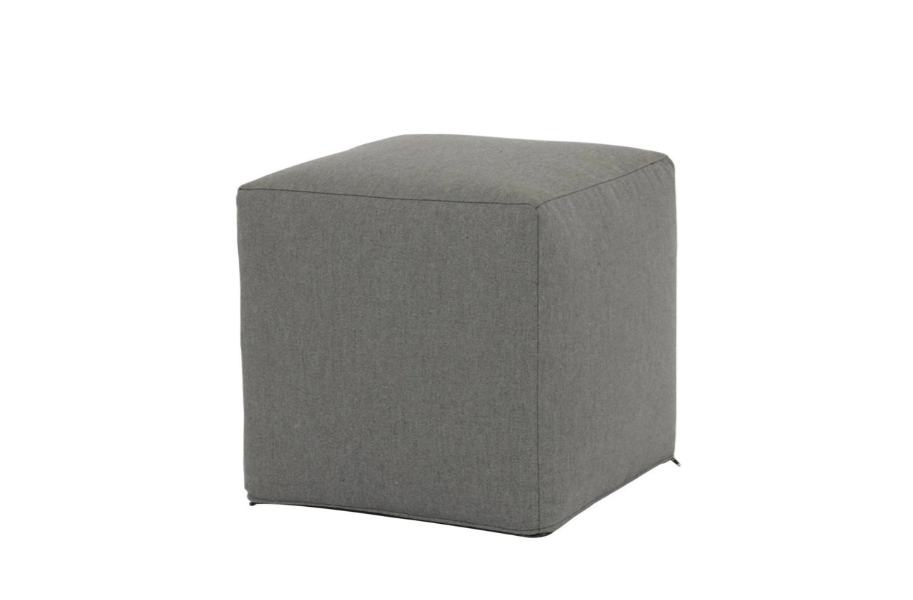 Sunset West Bazaar 18"Pouf Cube in Heritage Granite