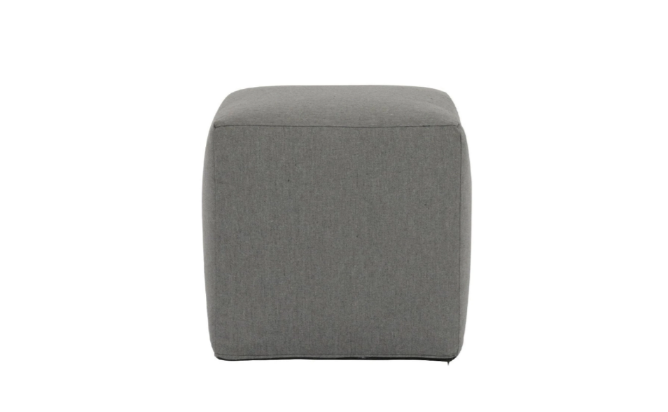 Sunset West Bazaar 18"Pouf Cube in Heritage Granite