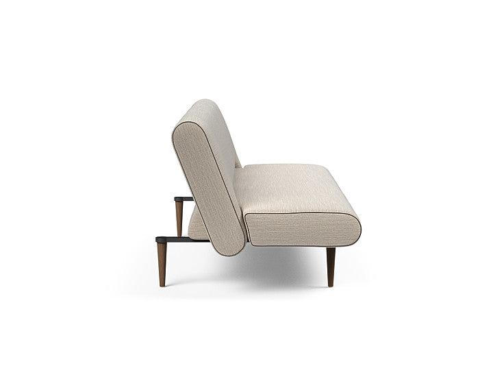 Innovation Living Unfurl Sofa in Dark Wood Legs