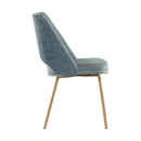 Sunpan Radella Dining Chair Bergen French Blue / Bergen Taupe