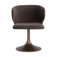 Sunpan Simone Swivel Dining Chair - Casablanca Cloud / Meg Ash