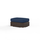 Sunset West Montecito Wicker Ottoman with Cushion