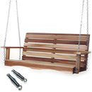 All Things Cedar 4-ft Porch Swing with Comfort Swing Springs