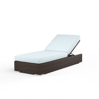 Sunset West Montecito Wicker Adjustable Chaise with Cushion