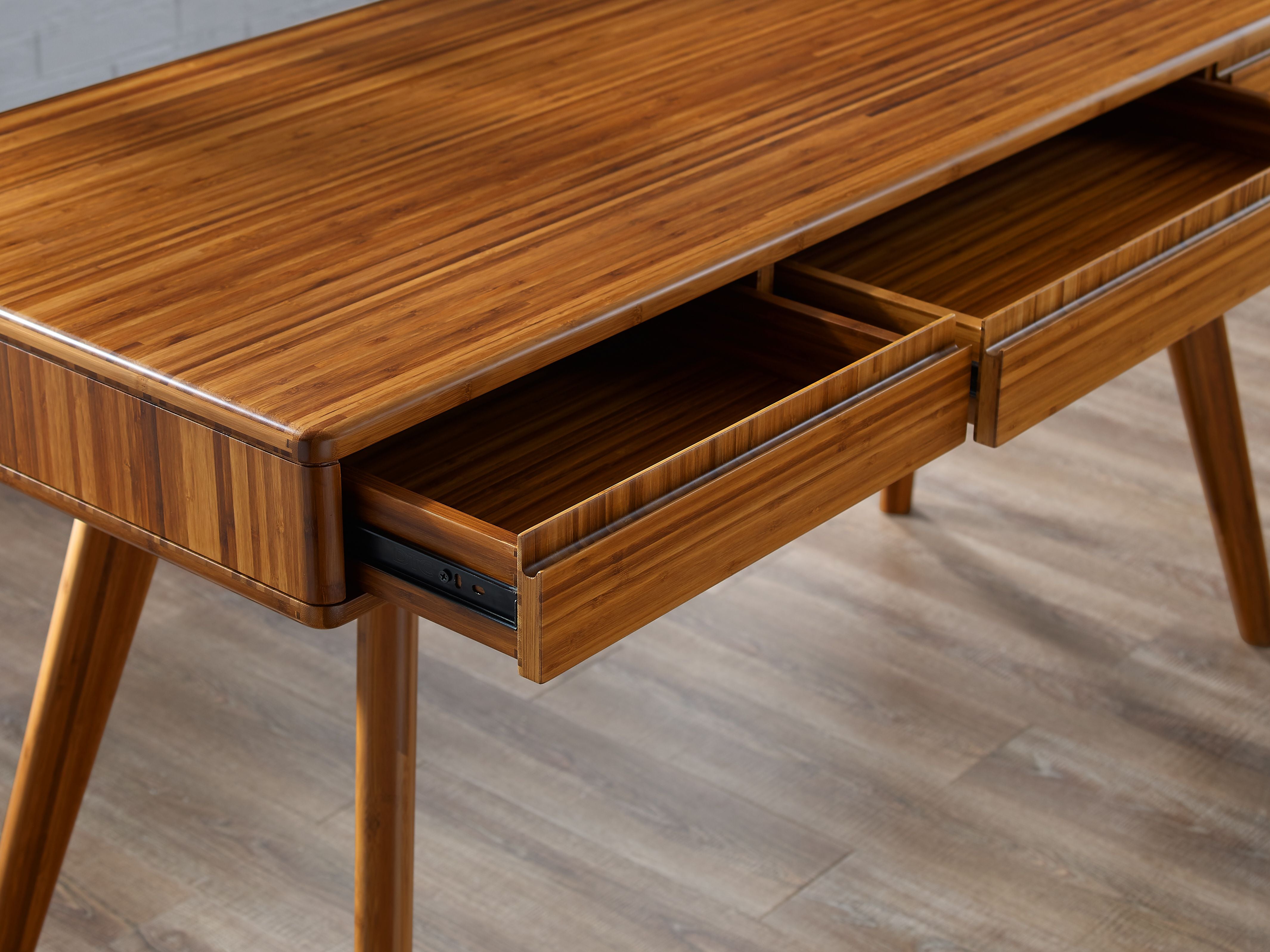 Greenington Currant Writing Desk, Amber / Black Walnut / Caramelized
