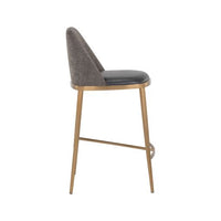Sunpan Dover Counter Stool in Bravo Portabella-Sparrow Grey / Napa Stone-Polo Club Stone
