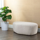 Sunpan Soraya Ottoman - Dove Cream