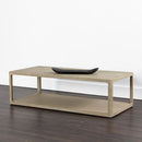 Sunpan Doncaster Coffee Table in Black / Smoke Grey