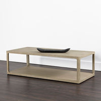 Sunpan Doncaster Coffee Table in Black / Smoke Grey