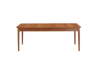 Greenington Erikka 110" Double-Leaves Extendable Dining Table, Amber