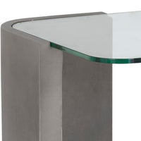 Sunpan Odis End Table Grey / White