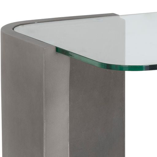 Sunpan Odis End Table Grey / White