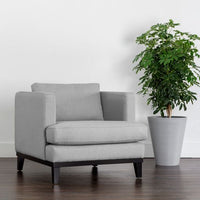 Sunpan Kaius Armchair in Limelight Oat / Limelight Silver