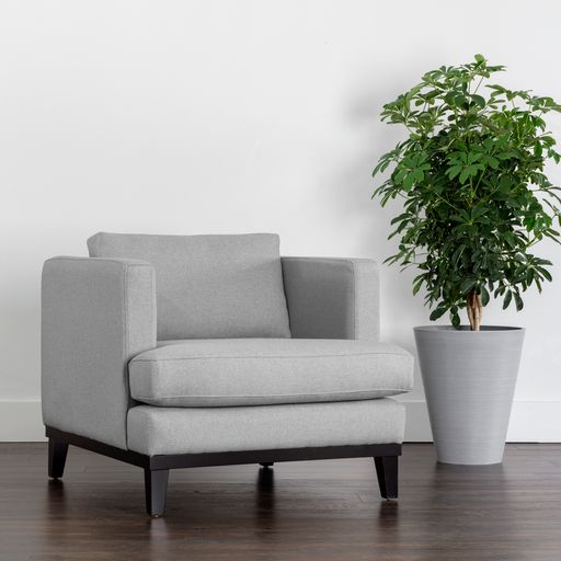 Sunpan Kaius Armchair in Limelight Oat / Limelight Silver